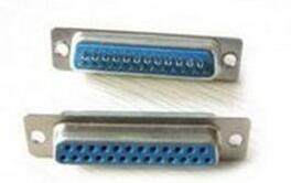 DB25 焊线式 双排 蓝色 母头 公头 db25 两排 焊线 串口 母座