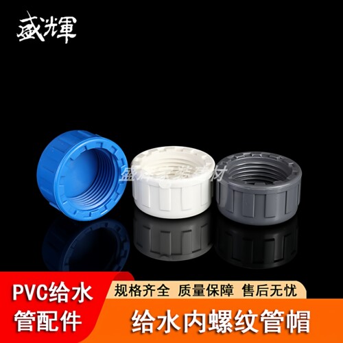 PVC给水管内丝管帽内螺纹堵头堵帽闷盖内牙管堵20 25 32 40 50 63