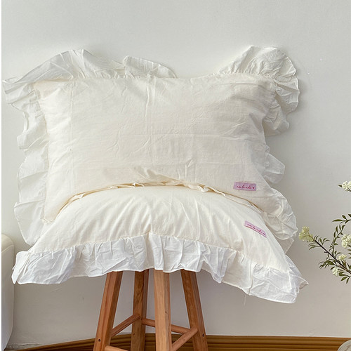 白色韩系48cm*74cm枕套全棉