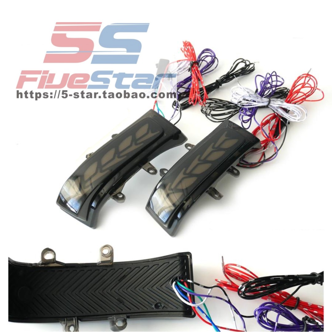 埃尔法20系龙鳞款改装流水转向灯