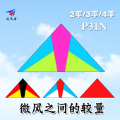 追风者P31N风筝微风易飞碳杆风筝P31三角成人高档专业风筝多规格