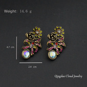 设计感耳钉简约气质小众不撞款 601 650复古风中古原创小众款 耳饰