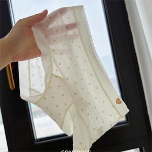 春夏新品7A抑菌清新波点网纱透气简约无痕少女士三角内裤7A全棉裆