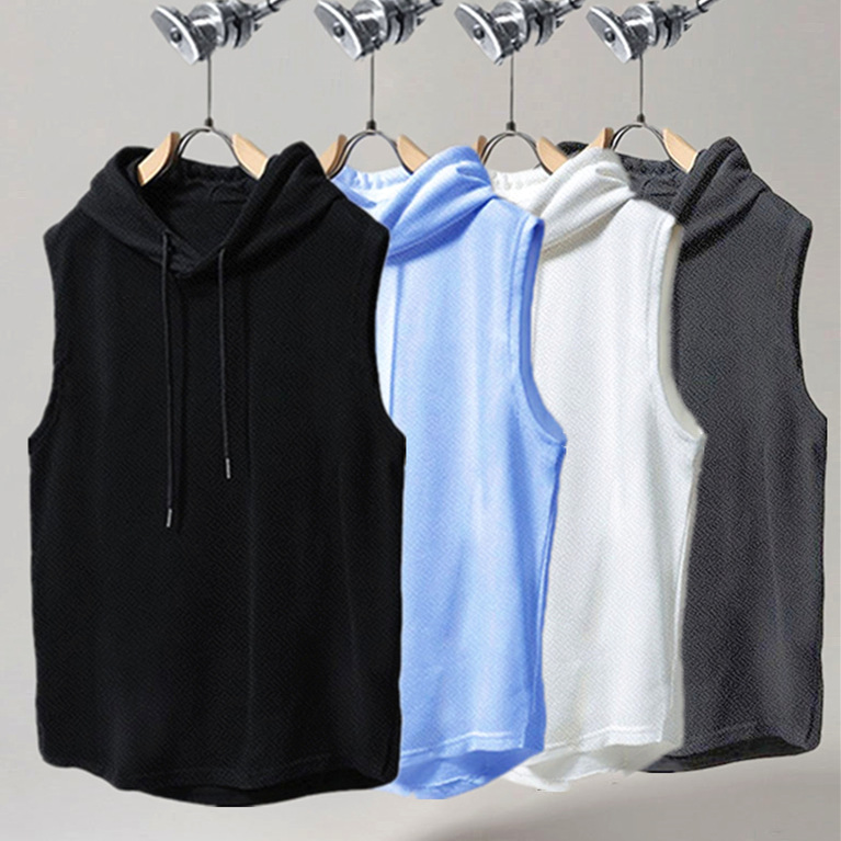 休闲运动背心男速干宽松健身男篮球训练连帽健身背心男夏季卫衣,运动服/休闲服装,运动背心,淘宝优惠券,粉丝福利购,淘宝优惠卷