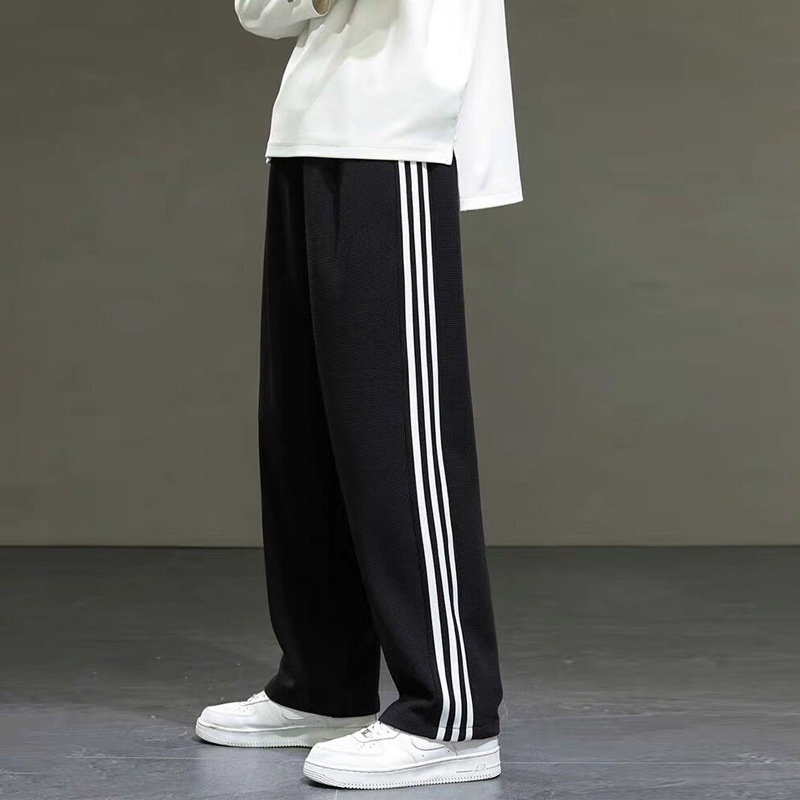 厂家直销春秋裤子男士休闲卫裤宽松大码直筒男裤春季运动裤男长裤