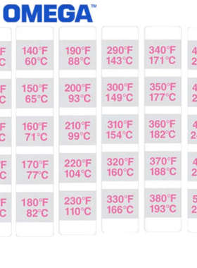 美国奥米佳温度标签不可逆温度记录带TSDC-9022-16TSDC-9023-16