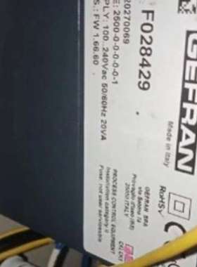 Gefran传感器 Type 40A-48-4-00-RR-0-0-1 Code F000213)