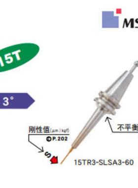 原装进口 日本恩司迪MST热装刀柄15TR3-SLRA3-60