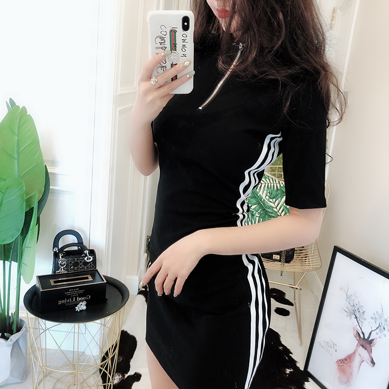 ÐÞÉíÐÔ¸Ðchic¸Û·ç¸´¹ÅÁ¬ÒÂȹ´óÂëÏÔÊÝÒ¹µêÅ®×°ÏÄÔ˶¯ÐÝÏаüÍÎȹ×Ó