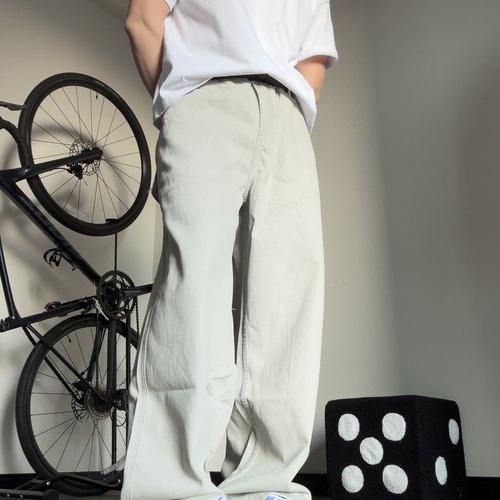 solarvibe美式复古工装裤男高街休闲腰带cieanfit百搭直筒阔腿裤