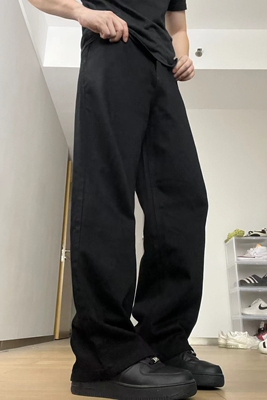 22TREE美式复古休闲直筒裤子