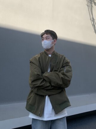 22TREE美式复古飞行服外套男女百搭oversize百搭宽松棒球服服潮