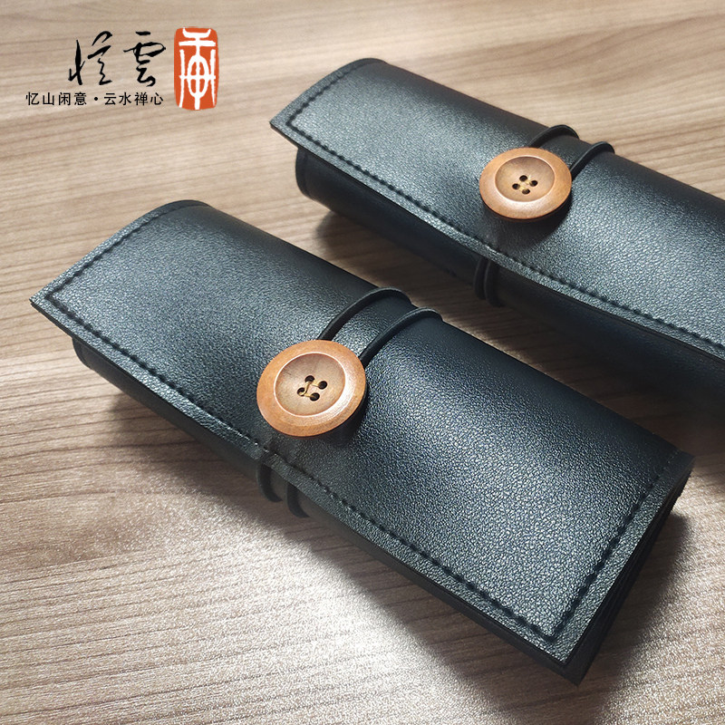 【忆云轩】超纤PU 篆刻刀包 收纳包 钢笔收纳包非真皮收纳袋图片
