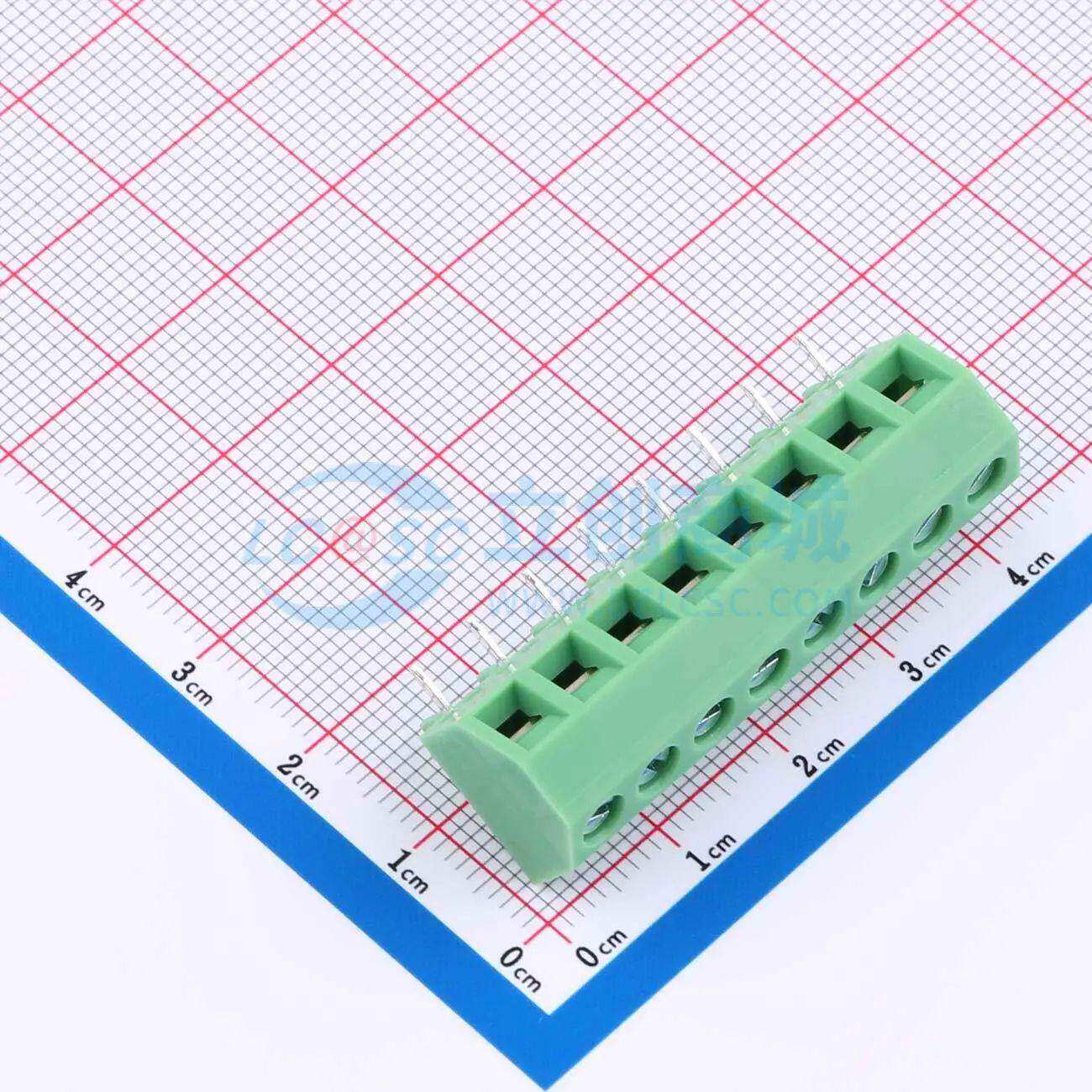 螺钉式接线端子KF127SF-5.08-8P 插件,P=5.08mm