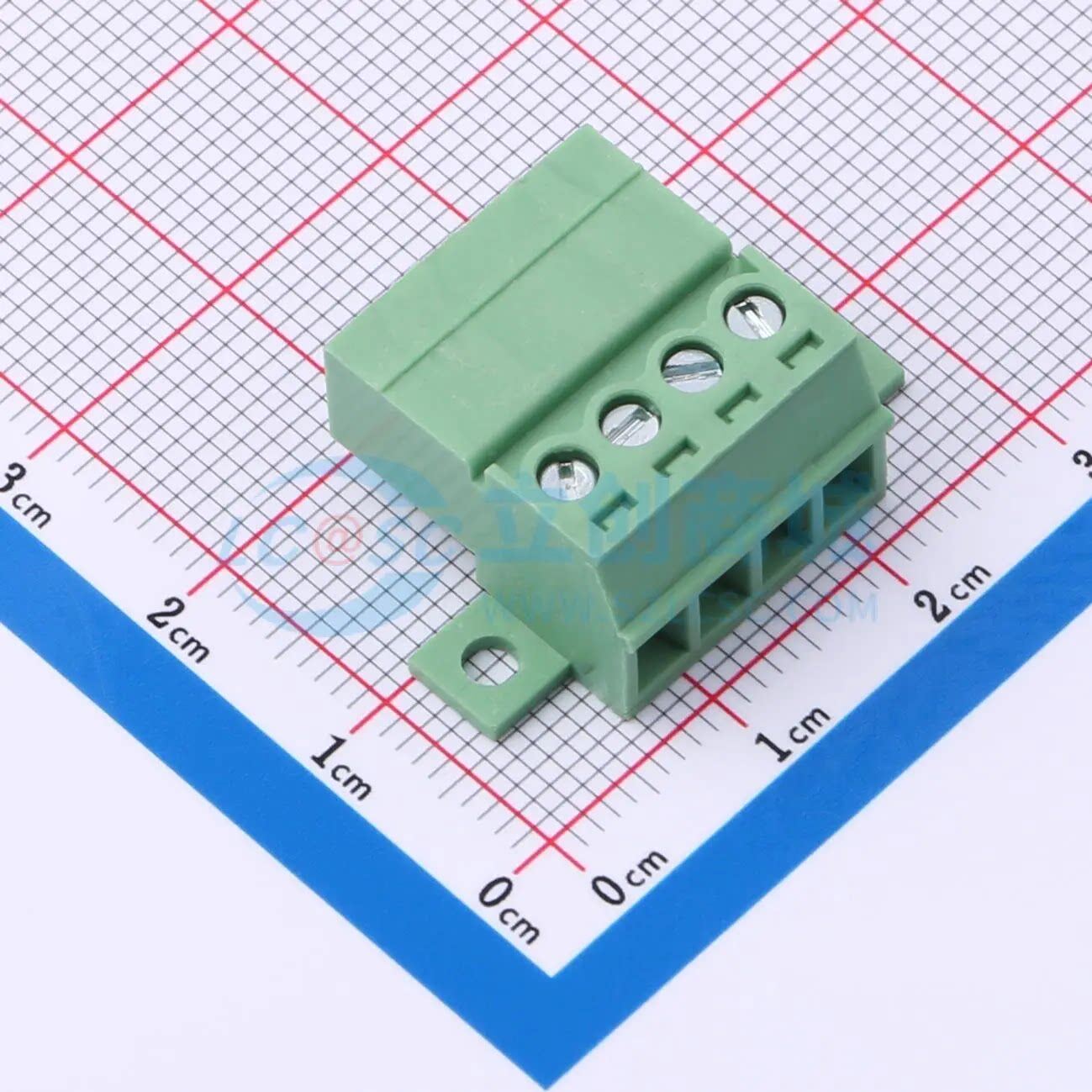 插拔式接线端子DB2EKRN-3.81-4P-GN-S P=3.81mm 1x4P 母插头