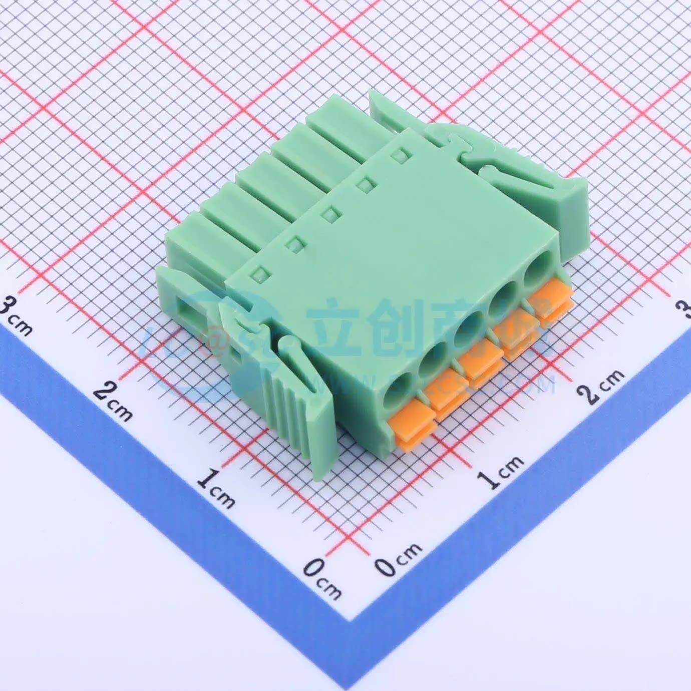 插拔式接线端子KF2EDGKNG-3.5-5P P=3.5mm 1x5P 公插头 卡扣固定