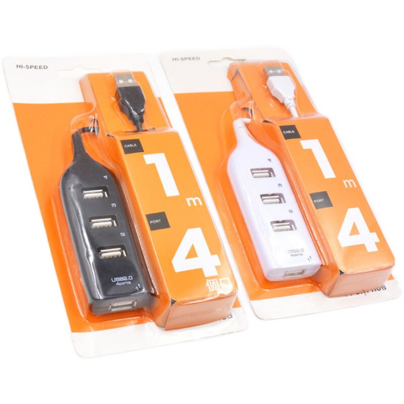 USB2.0四口HUB集线器 USB电脑四口HUB 一拖四分线器