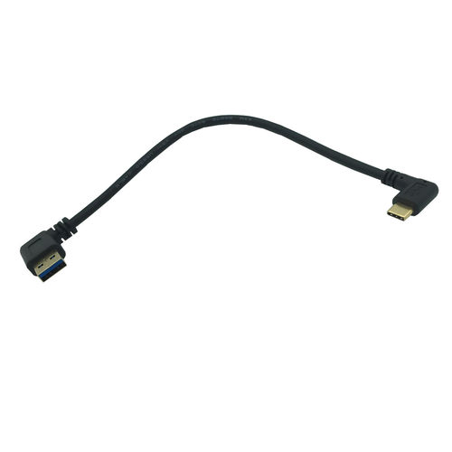 镀金USB3.0 AM右弯/Type-C侧弯电脑笔记本手机数据充电数据连接线