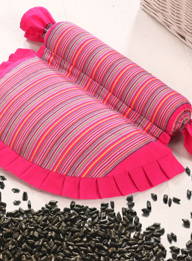 决明子颈椎枕头反弓颈椎专用枕头荞麦劲椎专用睡眠枕成人圆柱枕芯