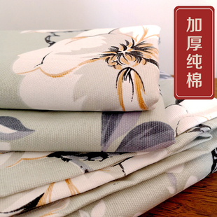 夏季 老粗布床单单件纯棉加厚全棉双人防滑棉麻厚款 微瑕疵处理