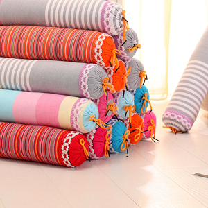 颈椎枕头糖果荞麦枕 护颈圆柱枕头荞麦皮圆枕成人圆形枕芯护颈枕