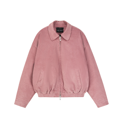 灯芯绒夹棉翻领秋冬夹克