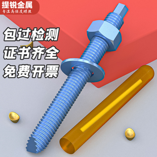 化学螺栓高强度加长8.8级镀锌膨胀螺丝M8M10M12M16M20M24化学锚栓