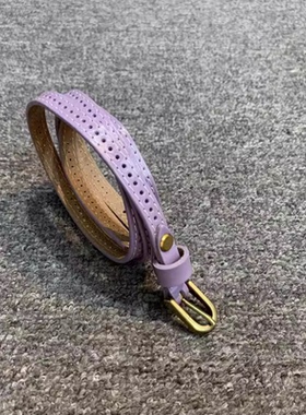 牛皮百搭时尚针扣小腰带女