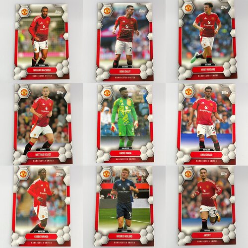 2024-25 Topps 曼联fan set队盒 全套20张及单卡 足球球星卡