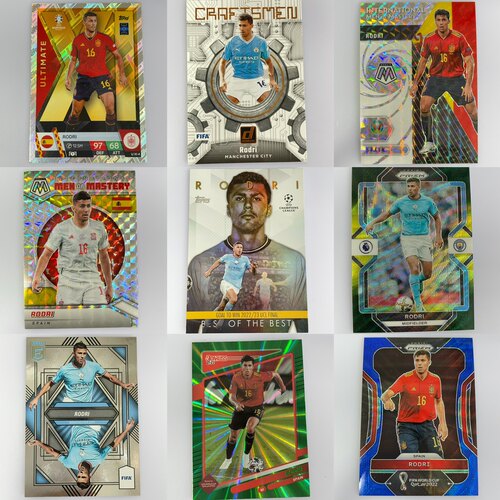 罗德里球星卡专集(100种) 西班牙世界杯 金球先生 帕尼尼 topps