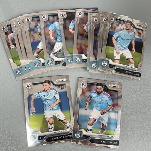 2019-20prizm元年 英超曼城队全套及单卡 正版足球球星卡 panini