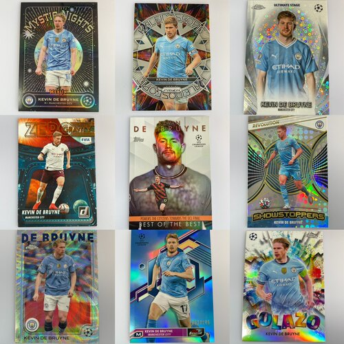 德布劳内球星卡专集(300种) 正版足球球星卡 比利时 帕尼尼 topps
