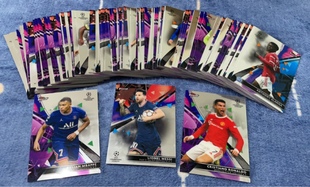 内马尔 topps 梅西C罗 哈兰德 finest欧冠全套 足球球星卡2021