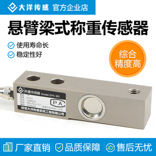 大洋悬臂梁压力称重传感器高精度电子秤料斗反应釜测力重量DYX301
