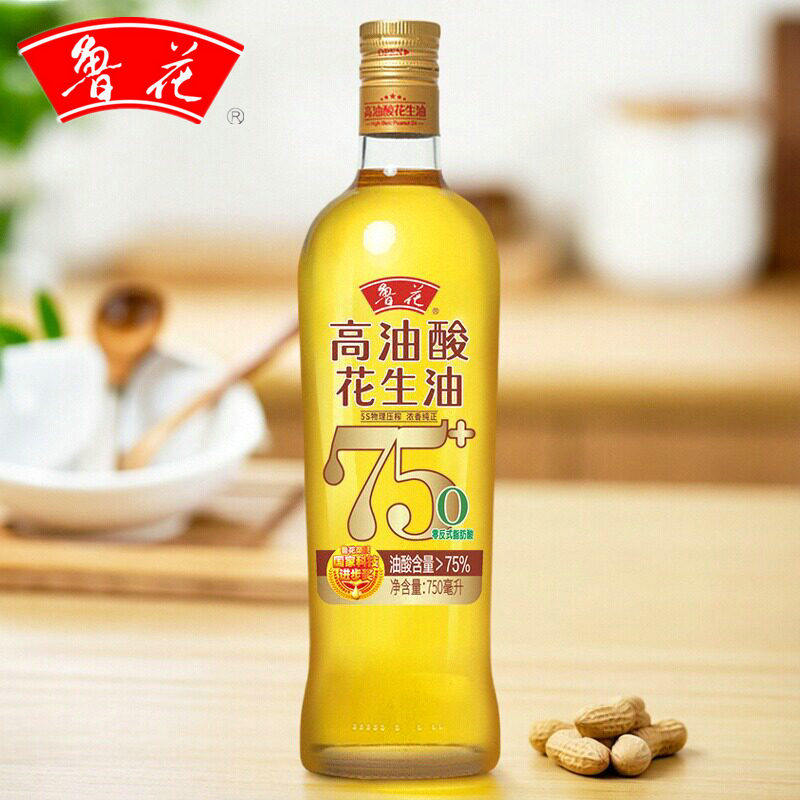 鲁花高油酸花生油压榨一级食用油