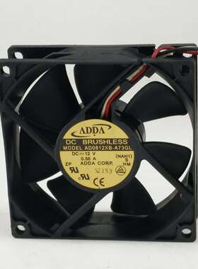 ADDA AD0812XB-A73GL DC12V 0.55A 8025 8CM机箱大风量散热风扇