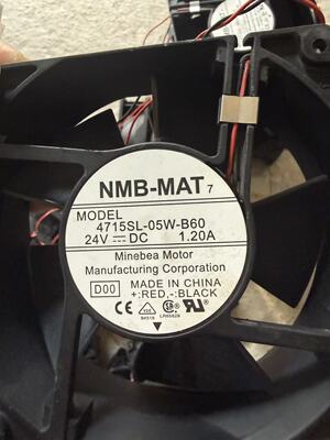 原装 NMB  4715SL-05W-B60/B50 24V 1.20A 120*38变频器铝框风扇