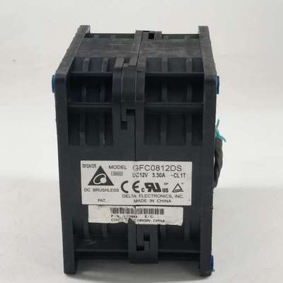Delta台达8056 12V 3.3A GFC0812DS 8CM双电机连体暴力服务器风扇