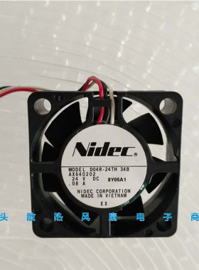 Nidec D04R-24TH 08B 24V 0.08A 4cm 4015 打印机 复印机散热风扇