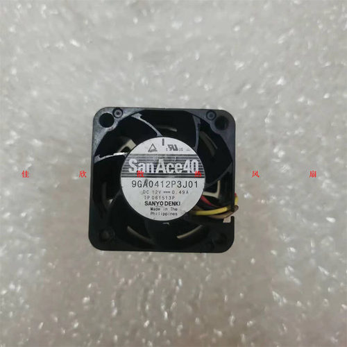 9GA0412P3J01 原装三洋 4028 12V 0.49A 4CM 大风量 轴流散热风扇