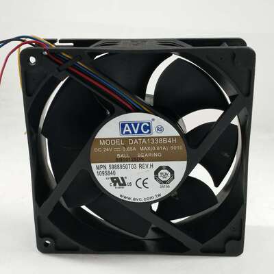 原装AVC DATA1338B4H 24V 12738 0.65A 13CM 4线PWM温控散热风扇