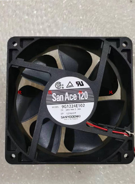 三洋9G1224E102/E107/E115/E101/E1D01/D07/D08 DC24V 0.34A风扇