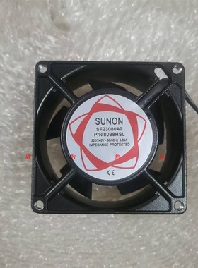 SUNON SF23080AT P/N8038HSL 220V/240V 0.09A 轴流风机 8038风扇