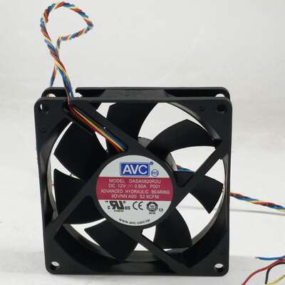 AVC DASA0820R2U 8020 12V 0.6A PWM温控大风量机箱 CPU 8CM 风扇