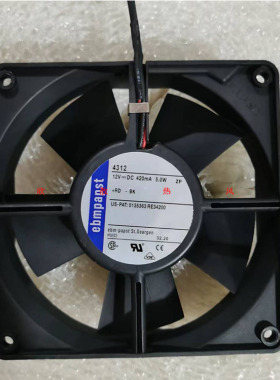 原装德国Ebm-papst 4312 12V 5W 420MA 12032 12cm散热风扇