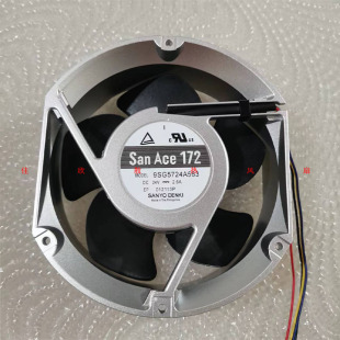 三洋 9SG5724A563 24V 2.6A 17251 17CM铝框变频器大风量散热风扇