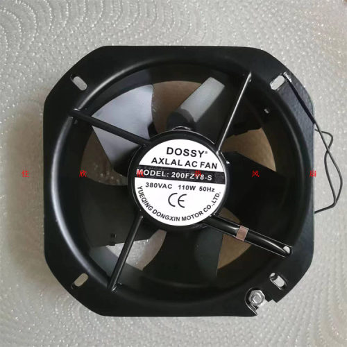 原装DOSSY 200FZY8-S 380V 110W 22580 22.5CM全金属交流散热风扇