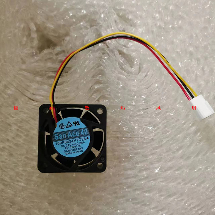 全新正品三洋 SanAce40 109P0424H7D28 24V 0.08A 4015变频器风扇