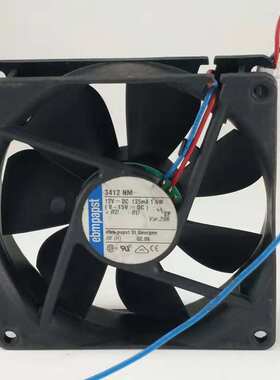 德国PAPST 3412NGM 3412N/2M 3412N/2GH 9CM 12V散热风扇 9025