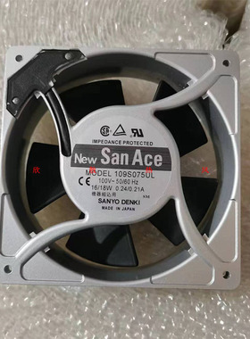 109S075UL 100V 18/16W原装三洋SANYO 120*120*38 109S078UL风机